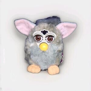NWT VTG 1998 Tiger Furby Electronics 70-800 Gray Fur Pink Ears Not Tested
